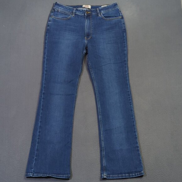 Wrangler Jeans Women's 32M Blue High Rise Bold Boot Western Cowgirl Rodeo - Picture 2 of 14